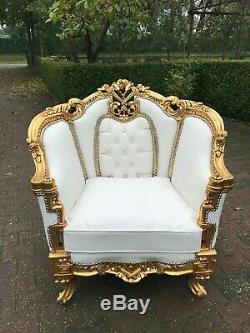 Antique French Louis XVI living room set/sofa with 4 chairs. WORLDWIDE SHIPPING