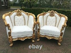 Antique French Louis XVI set of 2 chairs