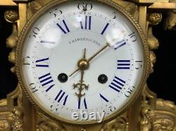 Antique French Ormolu Bronze Tiffany Co Parts Clock Case Barbedienne Louis XVI