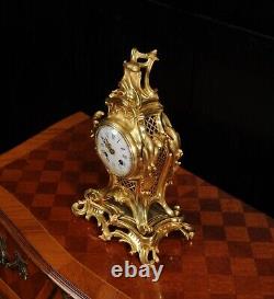 Antique French Ormolu Louis XV Rococo Clock