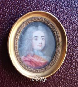 Antique French Painting Portrait Of A Man Framed Louis XV Style Old Rare 18th C