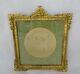 Antique French Picture Frame Bronze Louis Xvi Style Basket Of Flowers- Ribbons