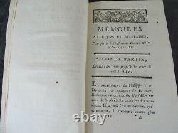 Antique French Political & military Memories King Louis XIV & XV -1777- 6 Tomes