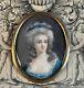 Antique French Portrait Miniature Of King Louis Xvi's Sister, Miss Elizabeth