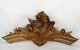 Antique French Rococo Hand Carved Wood Walnut Pediment Shell Louis Xv Style