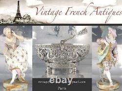 Antique French Rococo Louis XV Style Silver Plate Flatware Set Loiseau 36 pcs