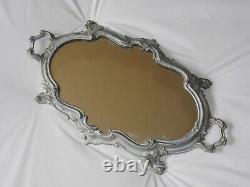 Antique French Rococo Style Mirrored Centrepiece marked Depose Louis XV