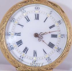 Antique French Royal Award Gilt Silver Pocket Watch by Louis Savoye c1850's