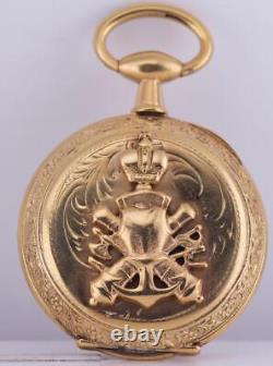 Antique French Royal Award Gilt Silver Pocket Watch by Louis Savoye c1850's