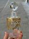 Antique French Saint Louis Glass Perfume Bottle Gilded Swags -cut Stopper