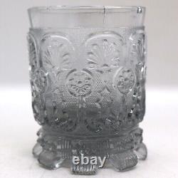 Antique French Saint-Louis Sand Molded Pressed Flint Glass Tumbler c. 1840