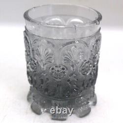 Antique French Saint-Louis Sand Molded Pressed Flint Glass Tumbler c. 1840