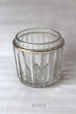 Antique French Saint Louis crystal vanity set c 1920
