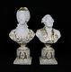 Antique French Sevres Porcelain Busts Of Louis Xvi And Marie-antoinette
