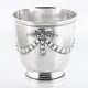 Antique French Sterling Silver Cachepot Ice Serving Bucket Bowl Cup Jardiniere
