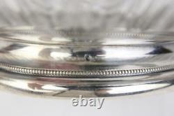 Antique French Sterling Silver Crystal Bowl Centerpiece Louis XVI Style 19th C