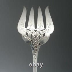 Antique French Sterling Silver Fish Serving Fork Louis XV Style Leontine Compère