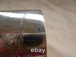 Antique, French Sterling Silver Napkin Ring, Art Nouveau, 2,5 Oz