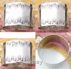 Antique French Sterling Silver Napkin Ring, Louis XVI or Rococo Pattern, Maurice