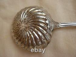 Antique French Sterling Silver Sugar Sifter Spoon, Art Nouveau