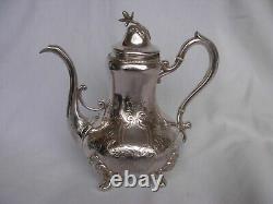 Antique French Sterling Silver Tea Pot, Louis XV Style, XIX Century