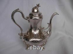 Antique French Sterling Silver Tea Pot, Louis XV Style, XIX Century