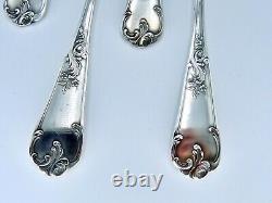 Antique French Table Spoons Silver Plated Louis XVI Rocaille Rococo Baroque