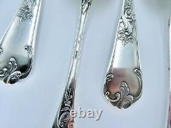 Antique French Table Spoons Silver Plated Louis XVI Rocaille Rococo Baroque