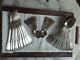 Antique French Torch & Swan Wings Empire St. Louis Ravinet Silverplate Flatware