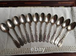 Antique French Torch & Swan Wings Empire St. Louis Ravinet Silverplate Flatware