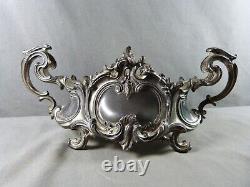 Antique French pewter centerpiece Planter 1900s Louis XV style
