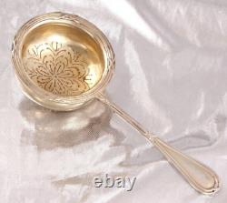 Antique French19th Teastrainer STERLING SILVER for your Bar partially gilded