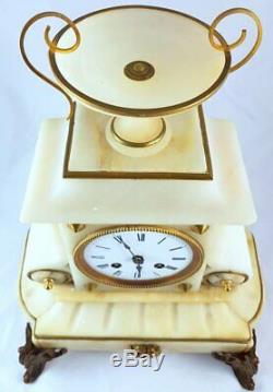 Antique Louis XVI French mantel clock pendulum chimes Samuel Marti