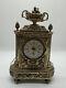 Antique Louis Xvi Gilt Bronze French Style Cartel Mantle Clock Electric Working