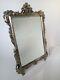 Antique Louis Xvi Silver Plated Bronze French Table Mirror