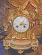 Antique Mantel Clock French Bronze Gilt And Marble Louis-constantin Detouche 19c