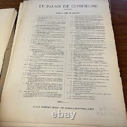 Antique Monographie du Palais de Compiègne Extérieurs intérieurs Louis XVI 1st