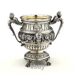 Antique Ornate French Solid Sterling Silver Cup / Salt/Sugar Bowl. Edmond Tétard