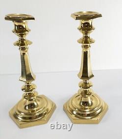 Antique Pair of French Louis XIV Style Bronze Brass Candlesticks