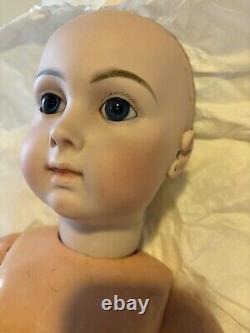 Antique RARE 27 Long Face Jumeau, Bebe TRISTE 1880 SIZE 14 By CARRIER-BELLEUSE