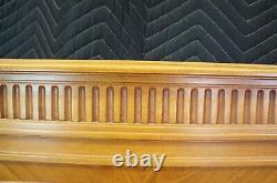 Antique Robert Irwin French Louis XVI Neoclassical Satinwood Full Size Bed Frame