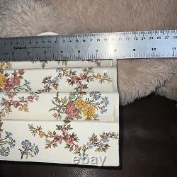 Antique Sarreguemines Louis XV Letter Holder Floral French Faience 1890 France