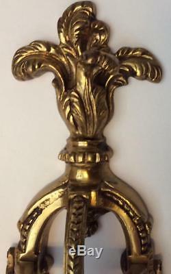 Antique Sconce LOUIS XVI Gold Ormolu Bronze Wall Light French Empire Candelabra