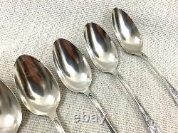 Antique Silver Plated Table Spoons Cutlery Set French Marly Rocaille Louis XIV