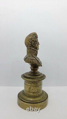 Antique Small Bronze Bust of Louis-Philippe I King of France, 4