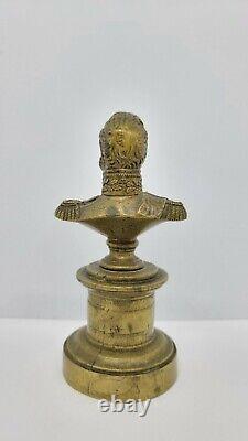 Antique Small Bronze Bust of Louis-Philippe I King of France, 4