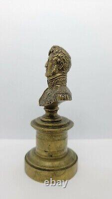 Antique Small Bronze Bust of Louis-Philippe I King of France, 4