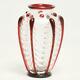 Antique St. Louis France, Art Verrier, Art Nouveau Vase, Red & Clear, 5
