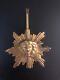 Antique Sunburst Bronze Pendulum For French Louis 16 Style Portico Clock 3.5in