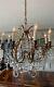 Antique Vintage French Crystal Girandoles Chandelier Louis Xv Style 8 Light